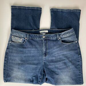 Est. 1946 Women’s Bootcut Jeans 22W Embroidered Pockets